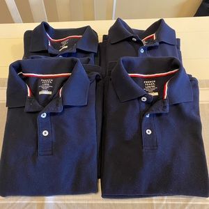 8 short sleeve navy blue Boys uniform polos